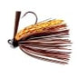 BASS PATROL ROUND RUBBER FOOTBALL JIGS 3/8oz Brown/ORANGE SCALE