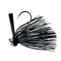 BASS PATROL ROUND RUBBER FOOTBALL JIGS BLACK 3/4oz