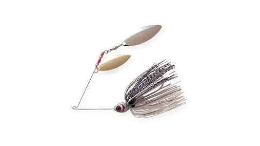 BOOYAH COUNTER STRIKE SPINNERBAIT  1/2OZ  TWIN WILLOW NICKLE/GOLD BOOYAH SHAD