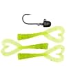 Kalins Scampi 4'' 3pk With Jig Head CHARTREUSE