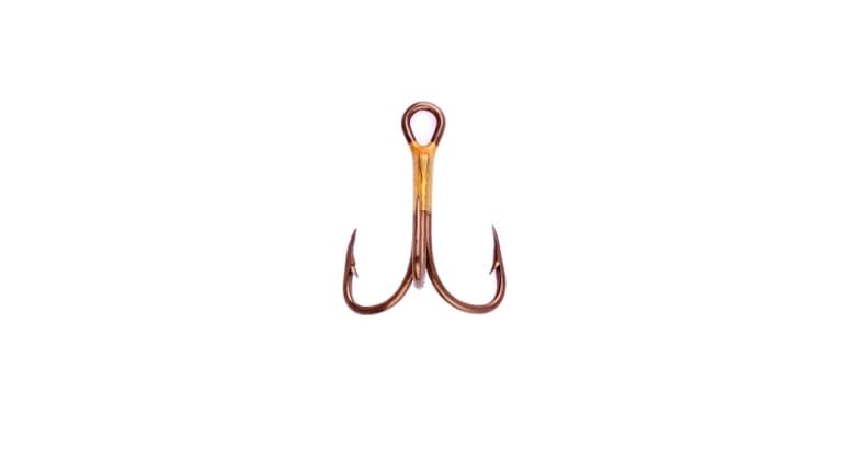 EAGLE CLAW 2X STRONG TREBLE HOOK SIZE 14.  QTY 5