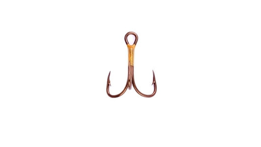 EAGLE CLAW 2X STRONG TREBLE HOOK SIZE 14.  QTY 5