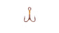 EAGLE CLAW 2X STRONG TREBLE HOOK SIZE 14.  QTY 5