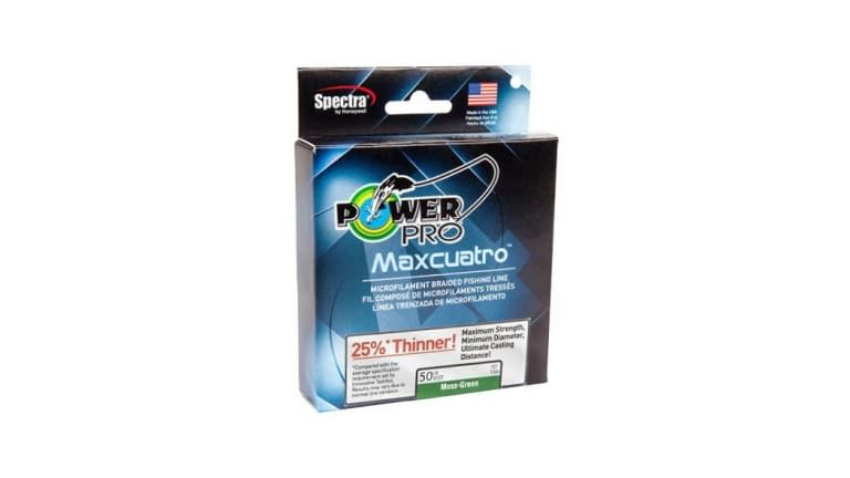 POWER PRO MAXCUATRO 150YD SPOOLS 20LB SPOOL MOSS GREEN