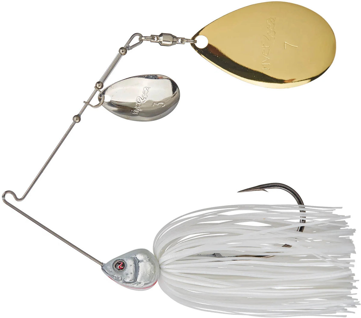 RIVER2SEA ISH MONROE BLING SPINNERBAIT 1/2oz Willow/Colorado  Blades POWDER