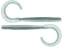 Evergreen Lucy Curly Tail Worm NATURAL SHAD 3.2"