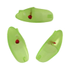 KRIPPLED ANCHOVY HEAD 3PK UNRIGGED CHARTREUSE GLOW