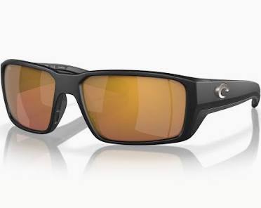 COSTA SUNGLASSES FANTAIL PRO 11 MATTE BLACK W/ GOLD MIRROR 580 G