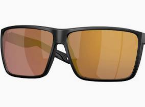 COSTA SUNGLASSES RINCON MATTE BLACK  W/GOLD MIRROR 580G