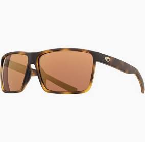 COSTA SUNGLASSES RINCON MATTE TORTOISE W/GOLD MIRROR 580G