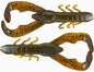 YUM CHRISTIE CRAW GRREEN PUMPKIN PURPLE FLAKE 3.5".   8 PER