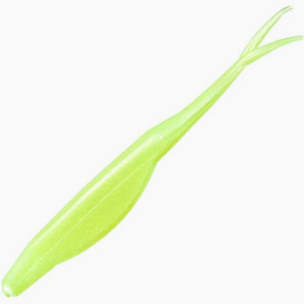 ZOOM SUPER FLUKE CHARTREUSE/PEARL 6" QTY 6