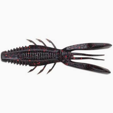 RAPALA CRUSH CITY BRONCON BUG BLACK RED FLAKE 4"