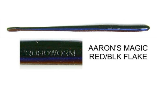 ROBOWORM STRAIGHT TAIL WORM 6" SR-829Y-10. qty 10 AARONS MAGIC R&B