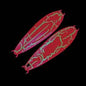 CARNADA SLOW PITCH GLOW  JIG  5" 200 GRAMS PINK GLOW UNRIGGED