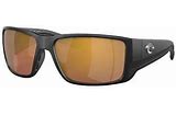 COSTA SUNGLASSES BLACKFIN PRO 98 MATTE BLACK W/GOLD MIRROR 580G
