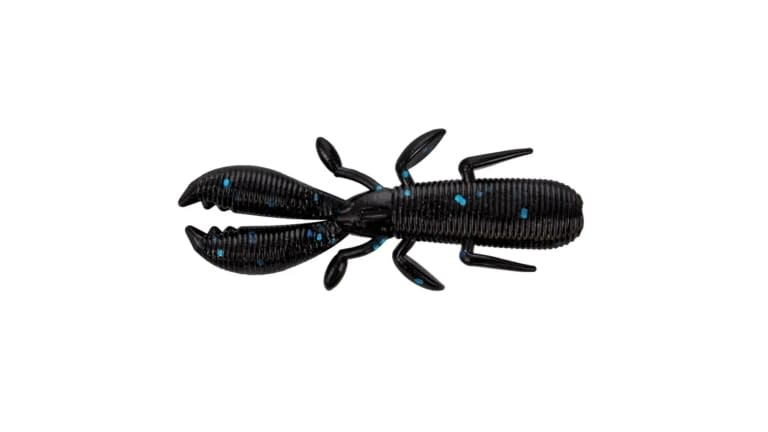 YAMAMOTO COVERT CRAW Black w/ Large Blue Flake
